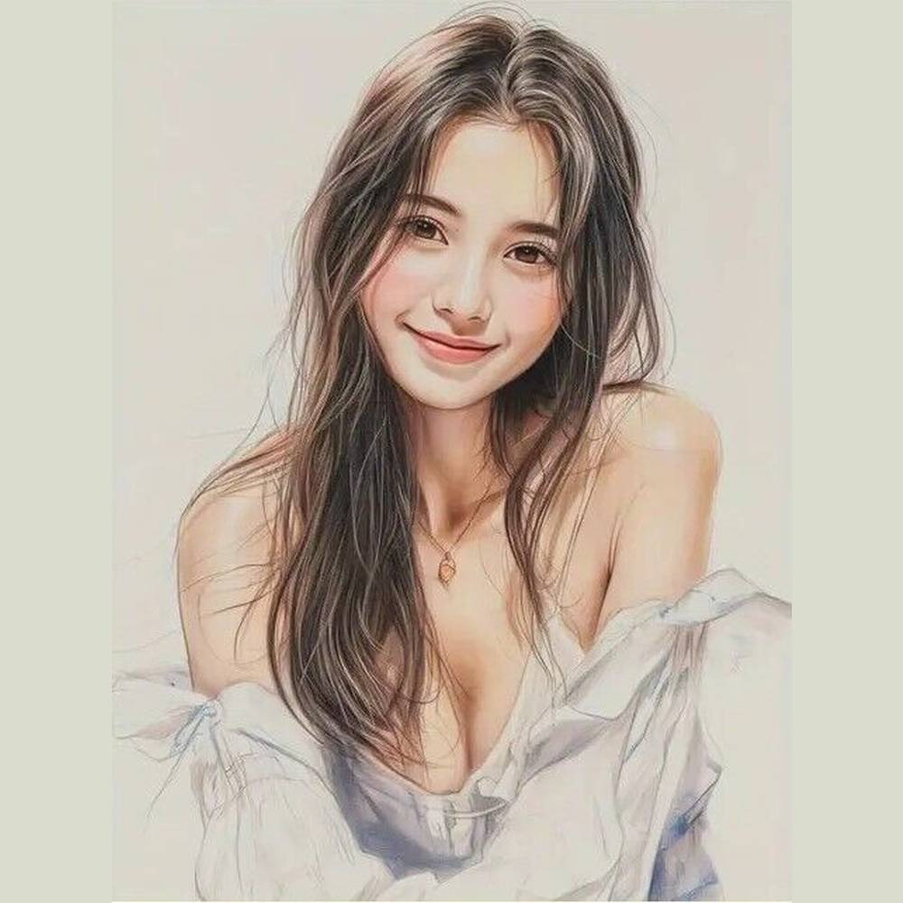 Modern Art, Stunning Woman Artistic Canvas Print 12" x 16" NEW! Home & Garden:Home Décor:Posters & Prints Style Your Walls